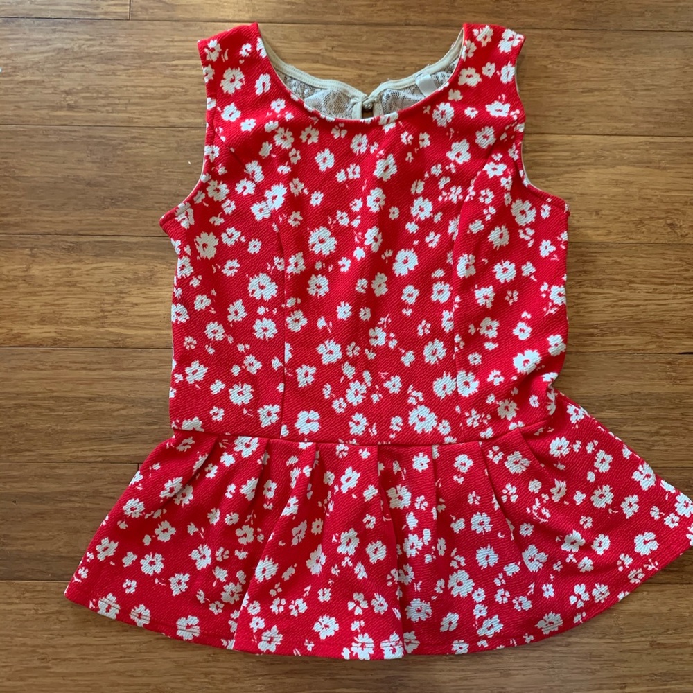Floral peplum